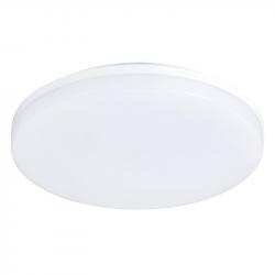Přisazené LED světlo na stěnu / na strop, venkovní + vnitřní, bílé, kulaté, 28 cm